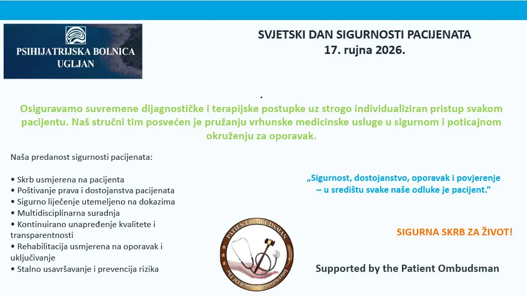 Svjetski dan sigurnosti pacijenata 